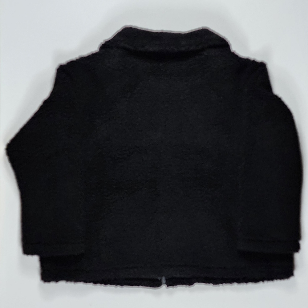 Nike Womens Sz 1x NSW Sportswear Swoosh Full-Zip Jacket Sherpa Faux Fur Black - Picture 10 of 12
